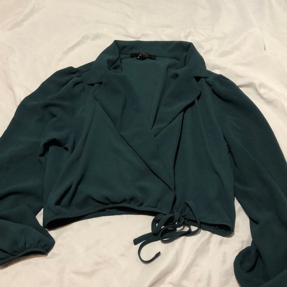 Emerald green blouse